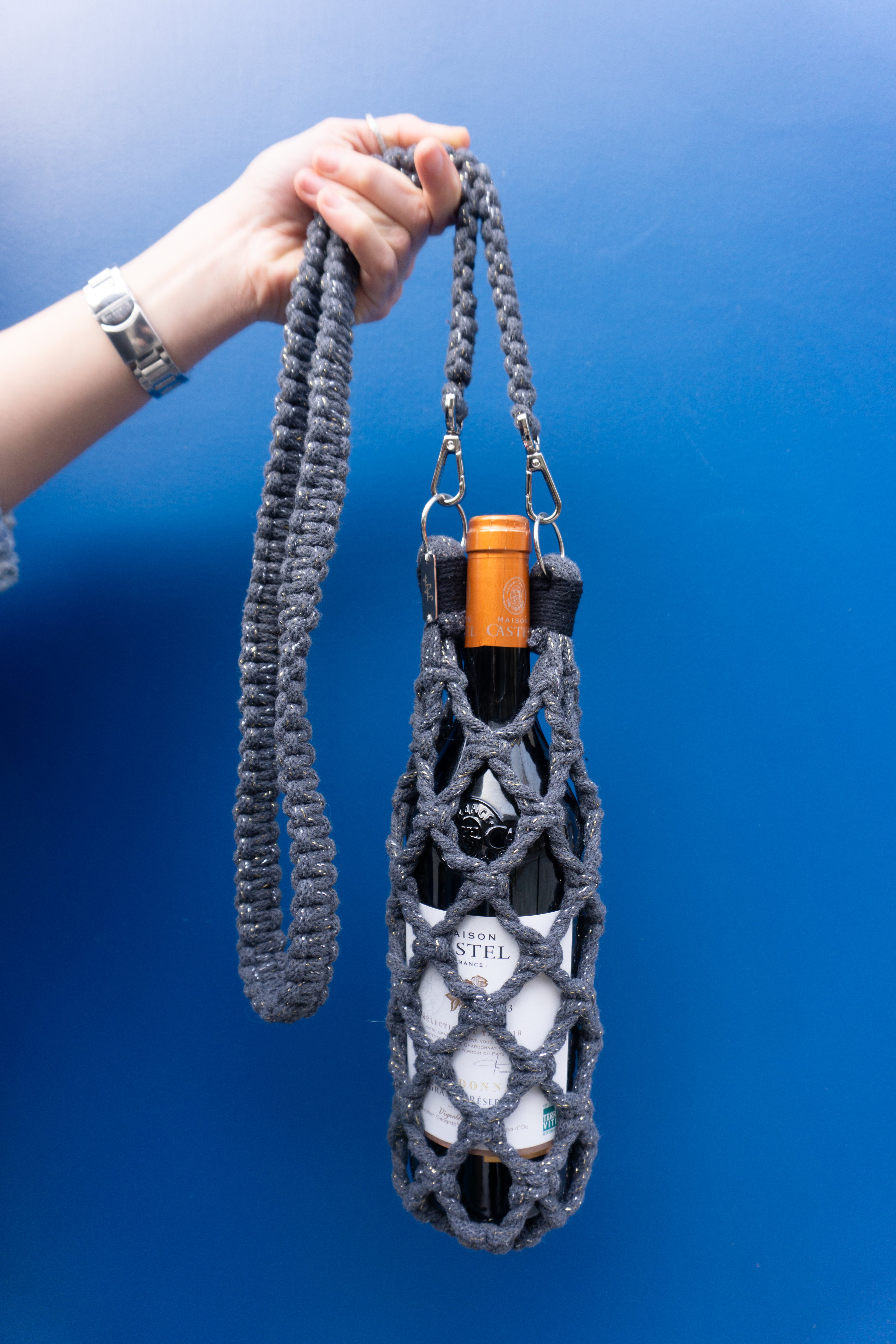 JAJA — Sac à bouteille en macramé