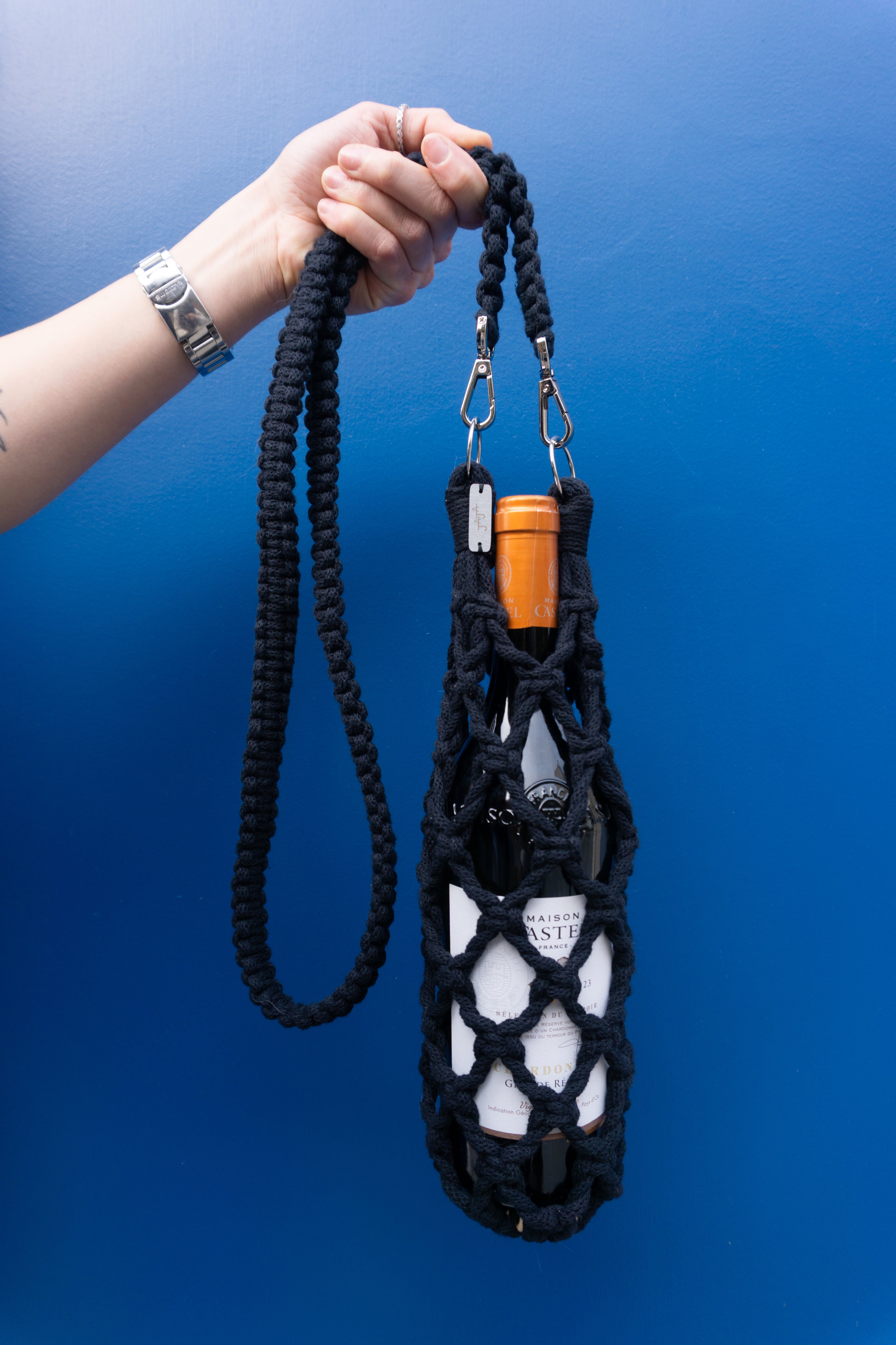 JAJA — Sac à bouteille en macramé