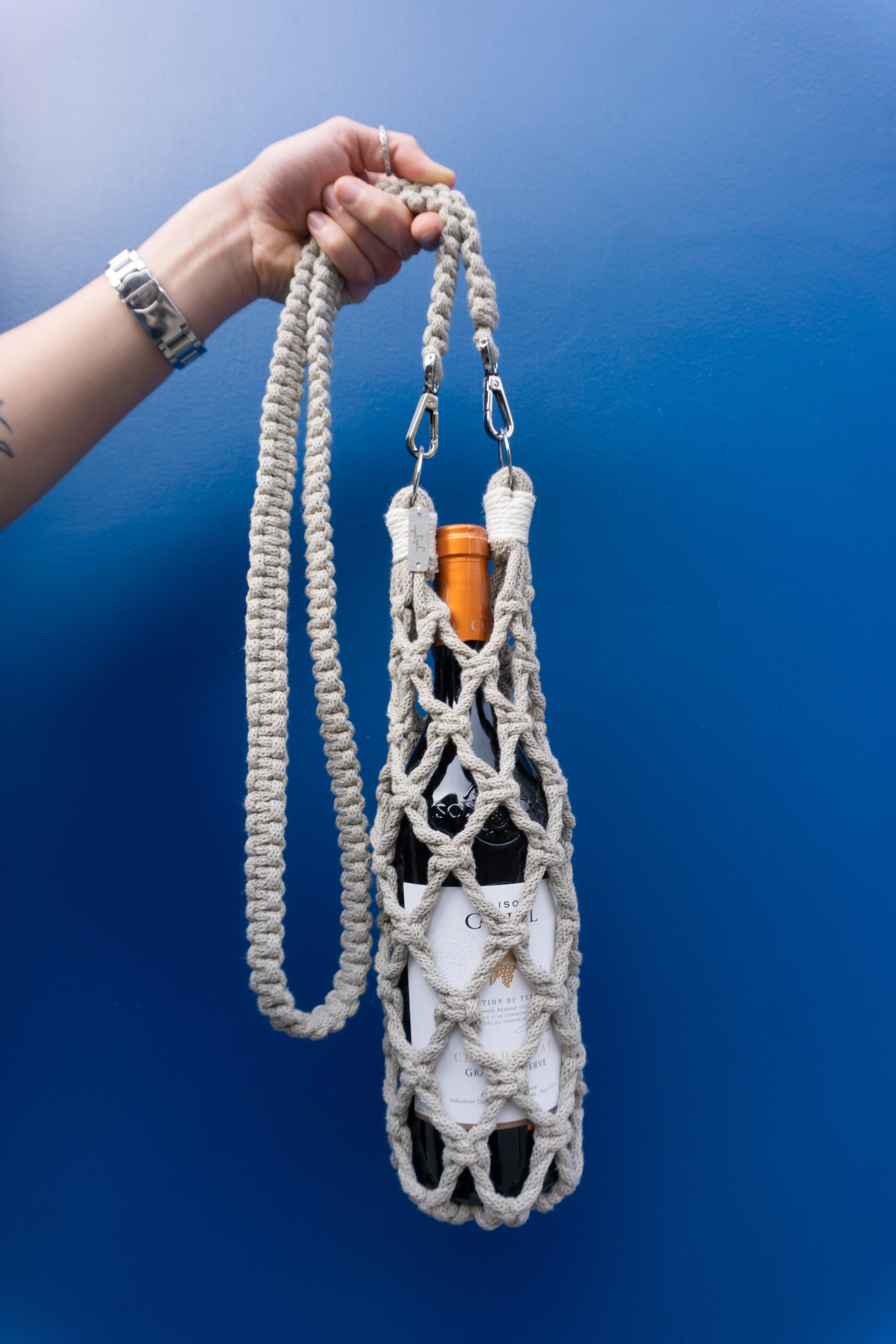 JAJA — Sac à bouteille en macramé